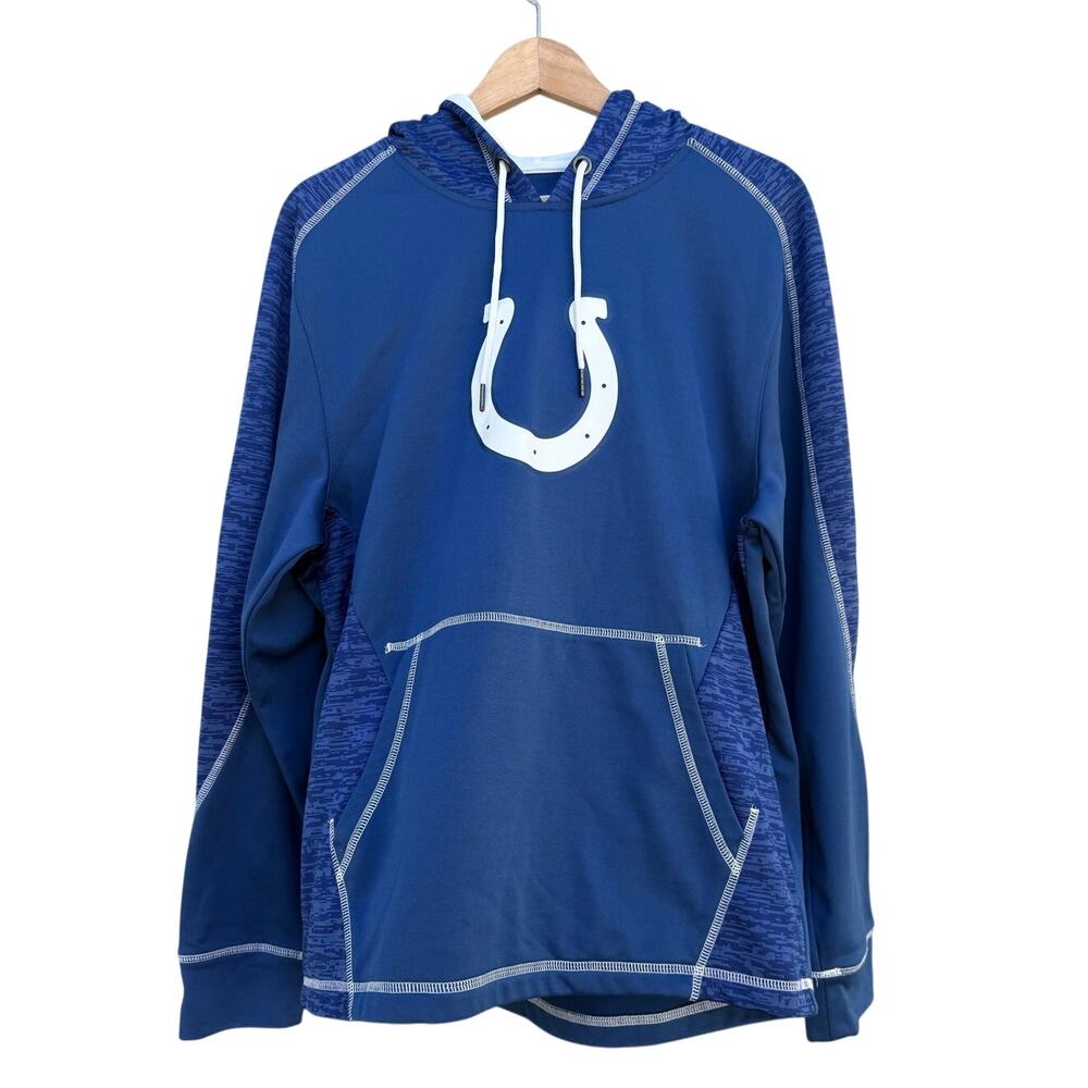 NFL Team Apparel blue white pullover Indianapolis Colts hoodie sweatshirt